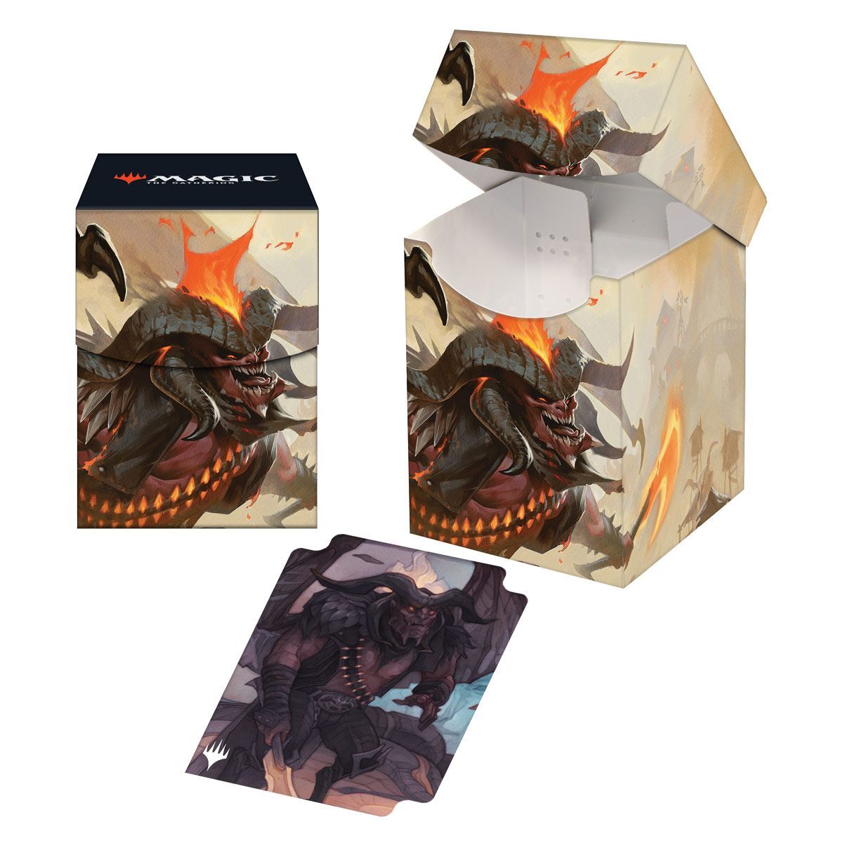 Item Deckbox 100+ MTG Outlaws of Thundercross Rakdos, the Muscle Key Art