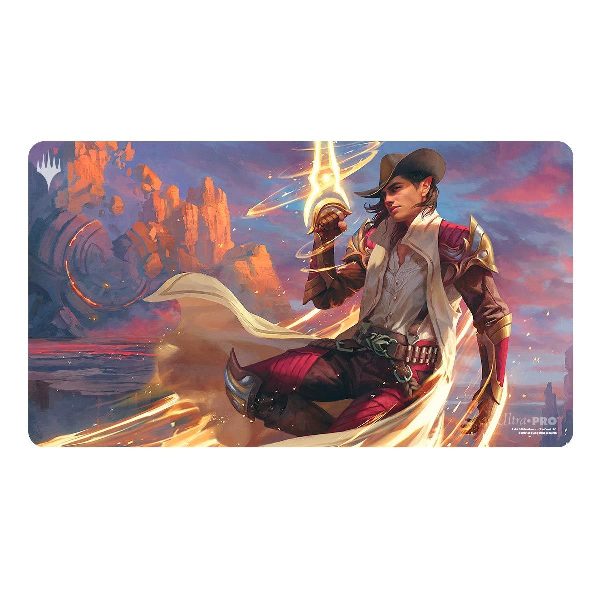 Item Spielmatte – MTG Outlaws of Thundercross Kellan, the Kid Key Art Standard-Spielmatte