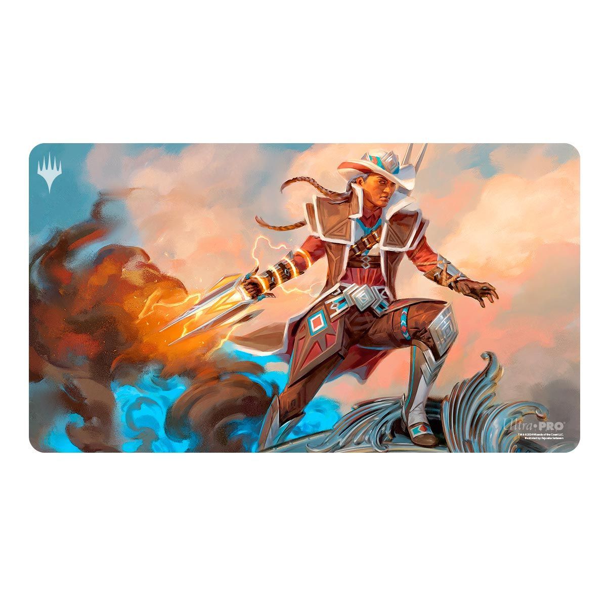 Item Spielmatte – MTG Outlaws of Thundercross Annie Flash, die Veteranin Standard-Spielmatte – Key Art