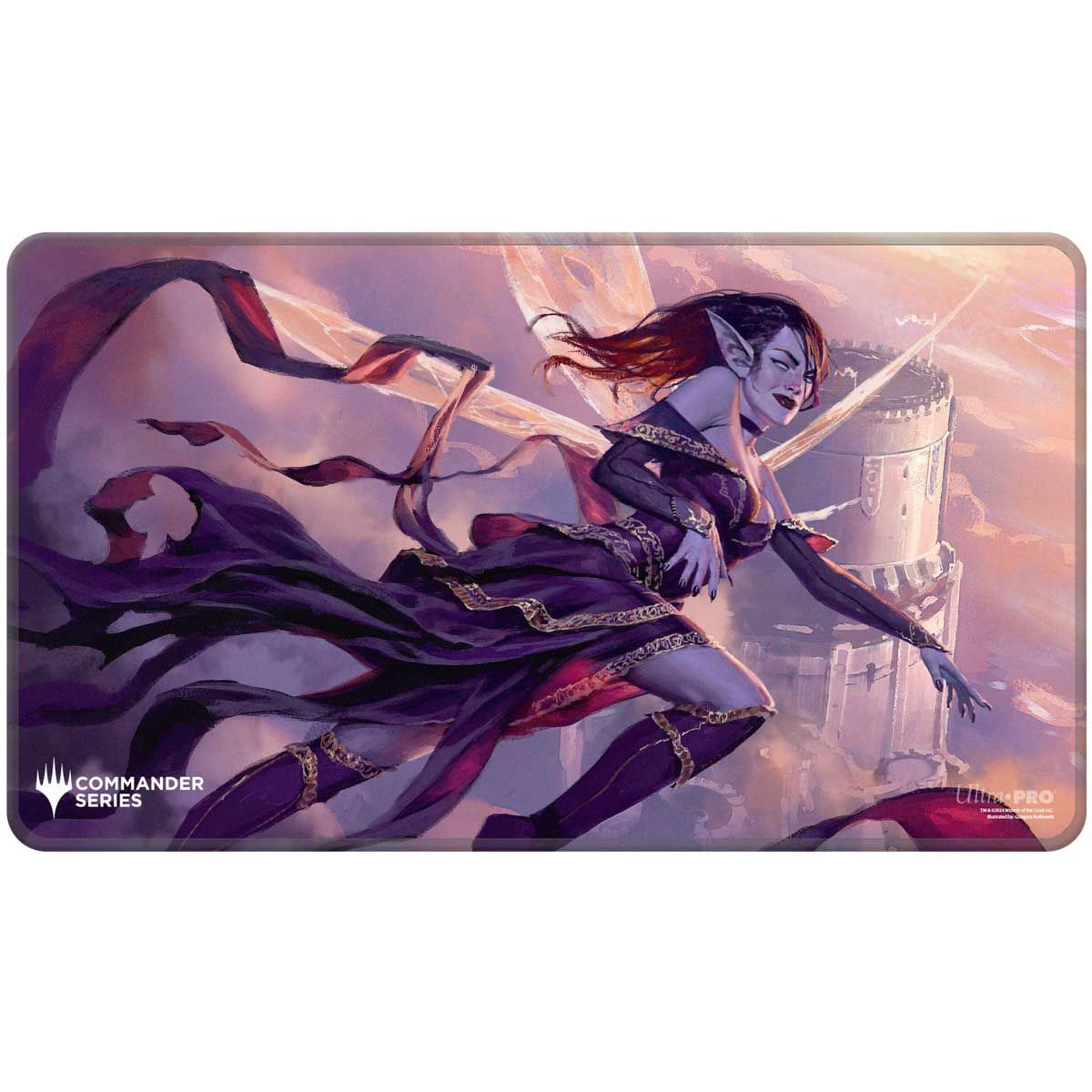 Item Spielmatte – MTG Commander Serie #4 Scherbe – Alela Genähte Standard-Spielmatte