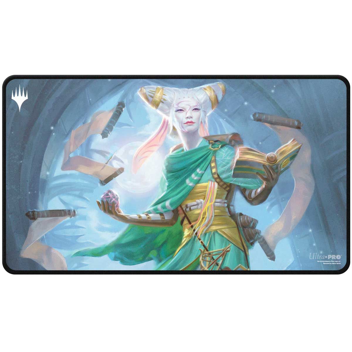 Item Spielmatte – Innistrad Remastered Tamiyo, Feldforscherin Schwarz Genäht – Ultra Pro – Spielmatte