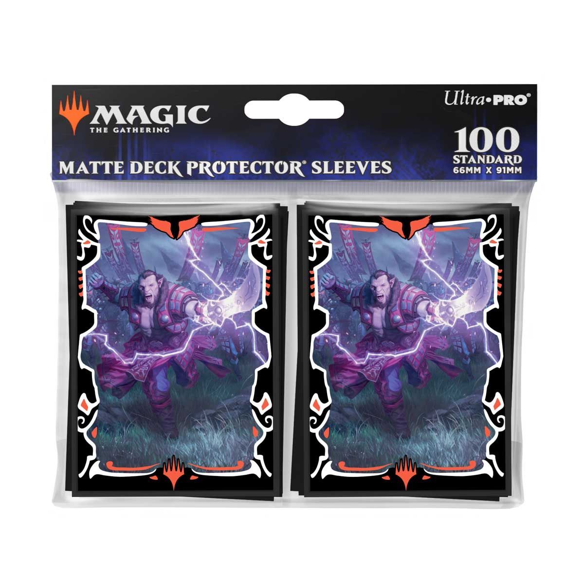 Item MTG Tarkir: Storm of Dragons Zurgo Stormrender (Mardu Surge Commander Deck) 100 Stück Deck Protector Sleeves
