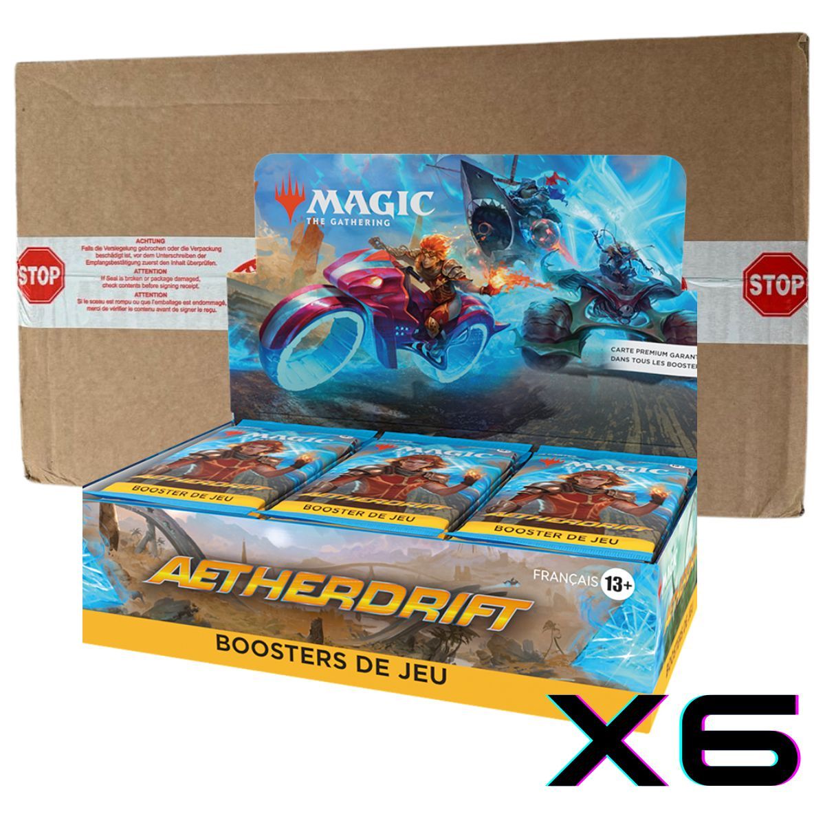 Aetherdrift DFT – Karton mit 6 Game-Booster-Boxen – Magic the Gathering