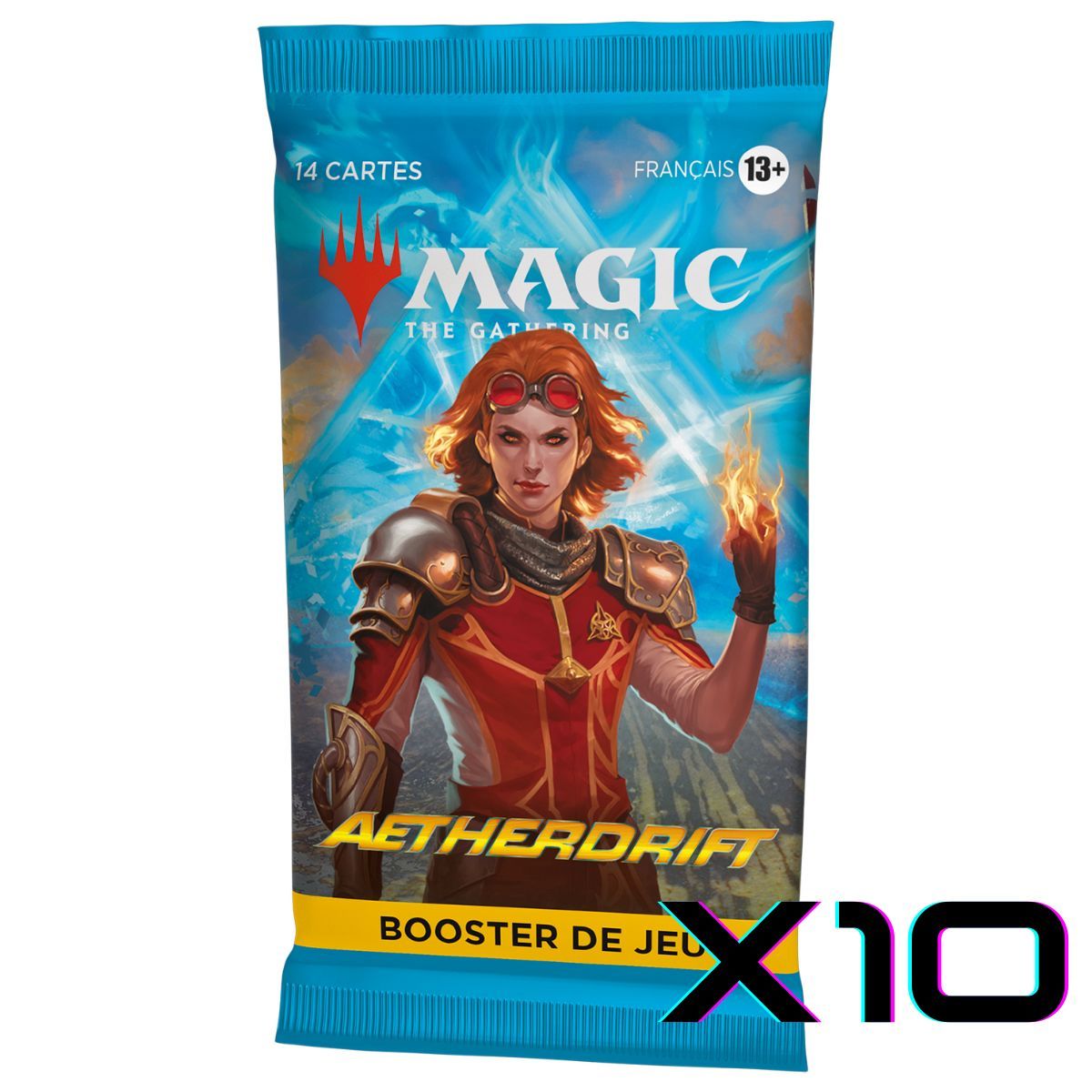 Aetherdrift DFT – Packung mit 10 Game-Boostern – Magic the Gathering