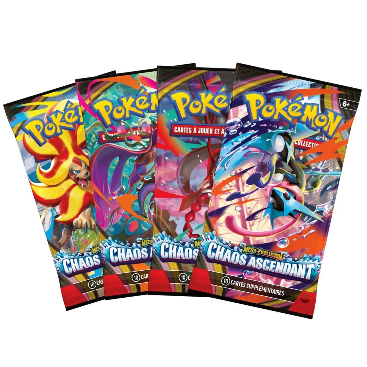 Artset [ME04] - Chaos Rising Boosters - Pokémon - FR - Die 4 Illustrationen ME04 - [ME4]