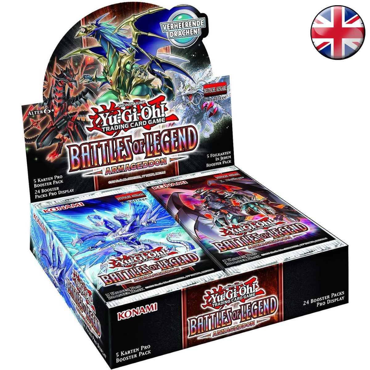 Legendäre Schlachten von Armageddon – DE – Booster-Box – BLAR-EN – 1. Druck – Yu-Gi-Oh!