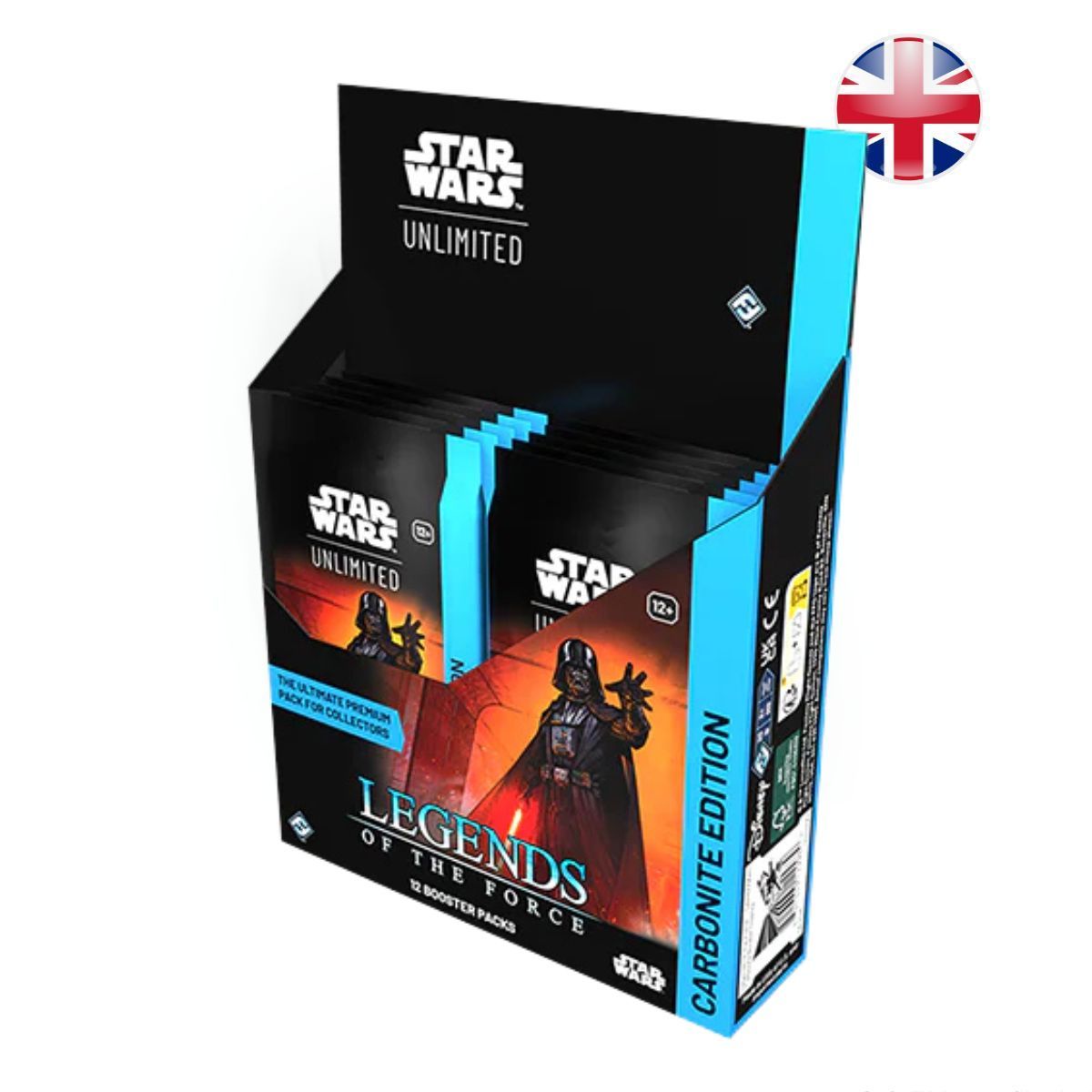 Schachtel mit 12 Karbonit-Boostern – Star Wars Unlimited – FR – Legends of the Force – SWU5