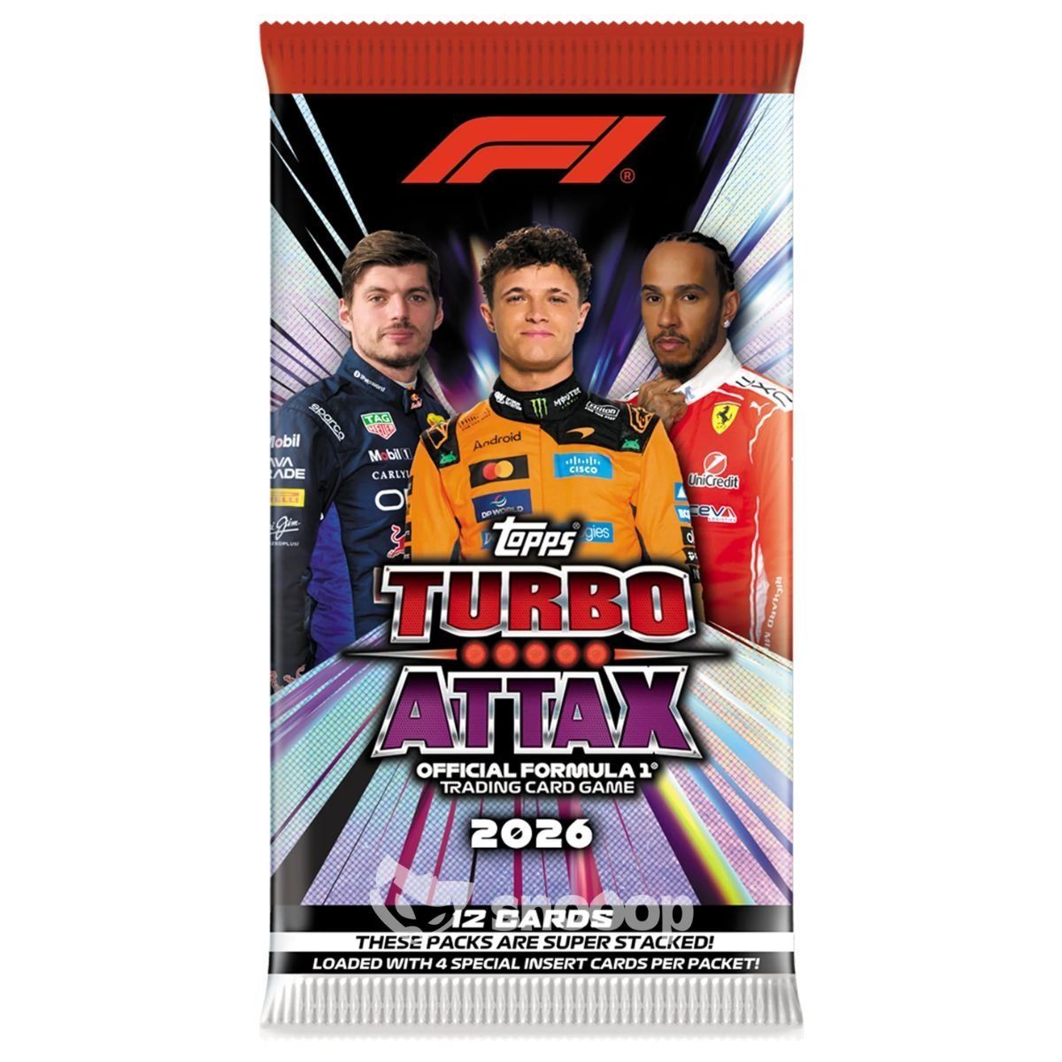 Item F1 Turbo Attax 2026/27 Booster Pack - Topps - 12 Karten - EN