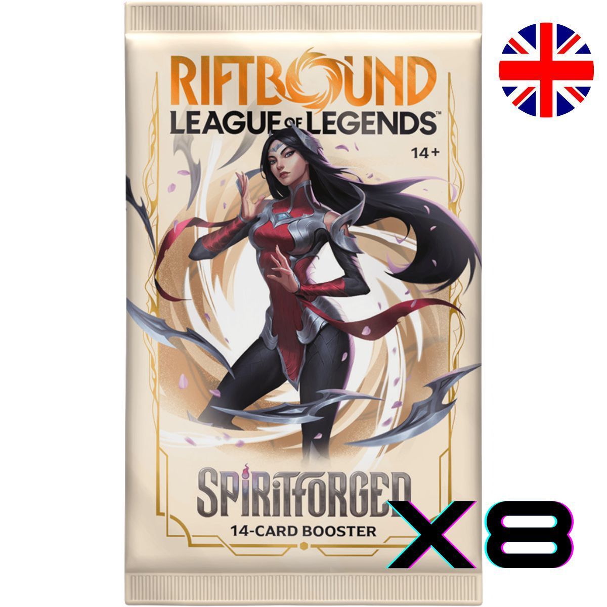Booster-Set 2 Spiritforged – 8 Packungen à 14 Karten – EN – Riftbound: LoL TCG