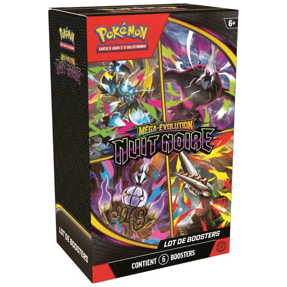 Item Bundle [ME05] - 6er-Packung Darkest Night Booster - Pokémon - FR - Mega Evolution [ME5]