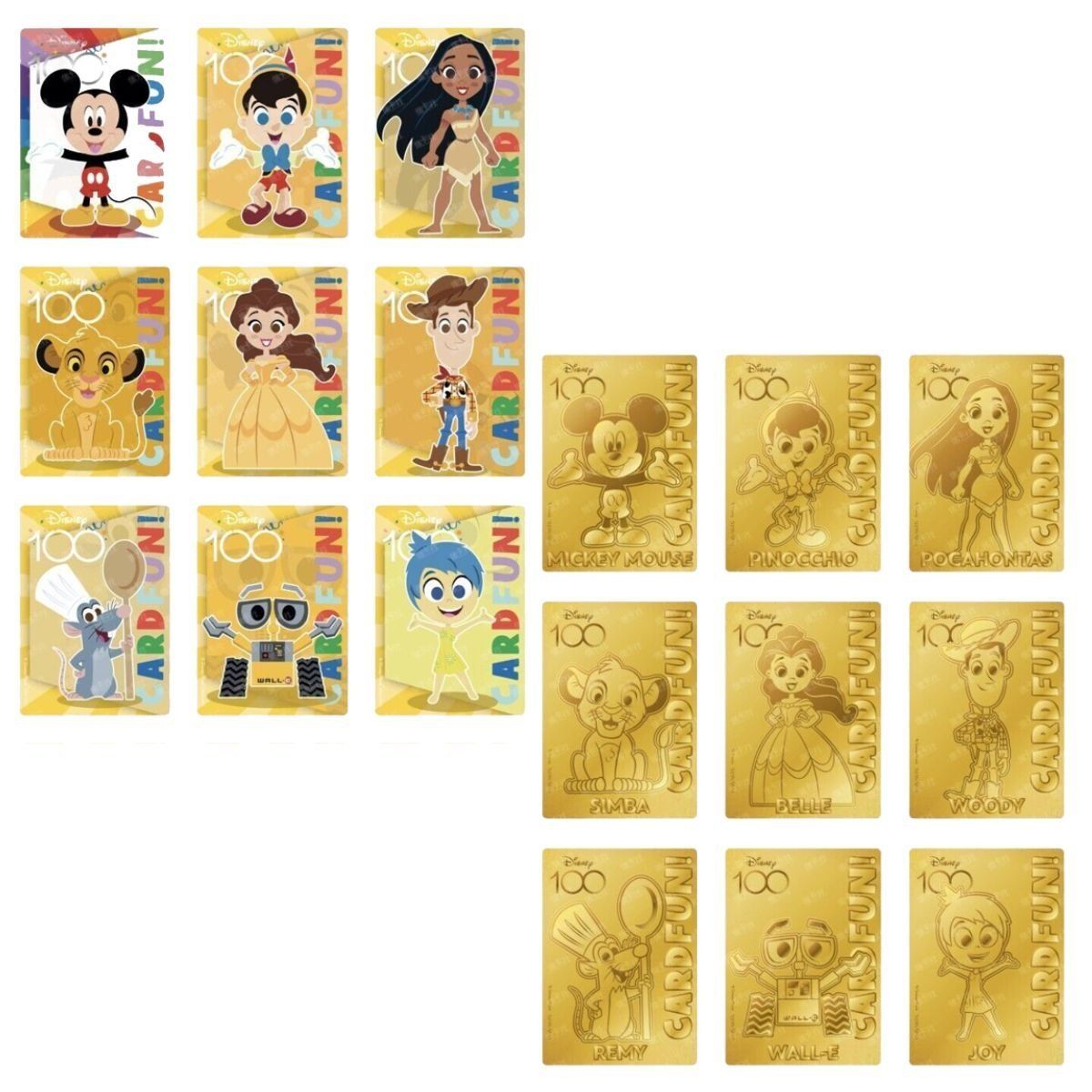 CardFun – Box mit 10 Boostern – Disney 100 Joyful Deluxe Edition – CH