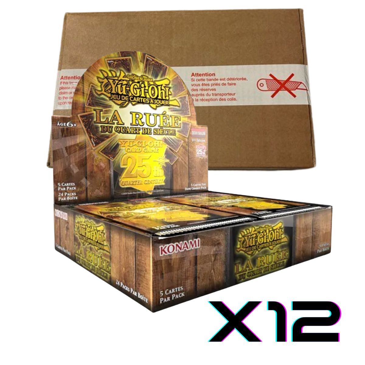 Koffer The Quarter Century Rush – FR – 12 Boxen mit 24 Boostern – RA04-FR – Yu-Gi-Oh!