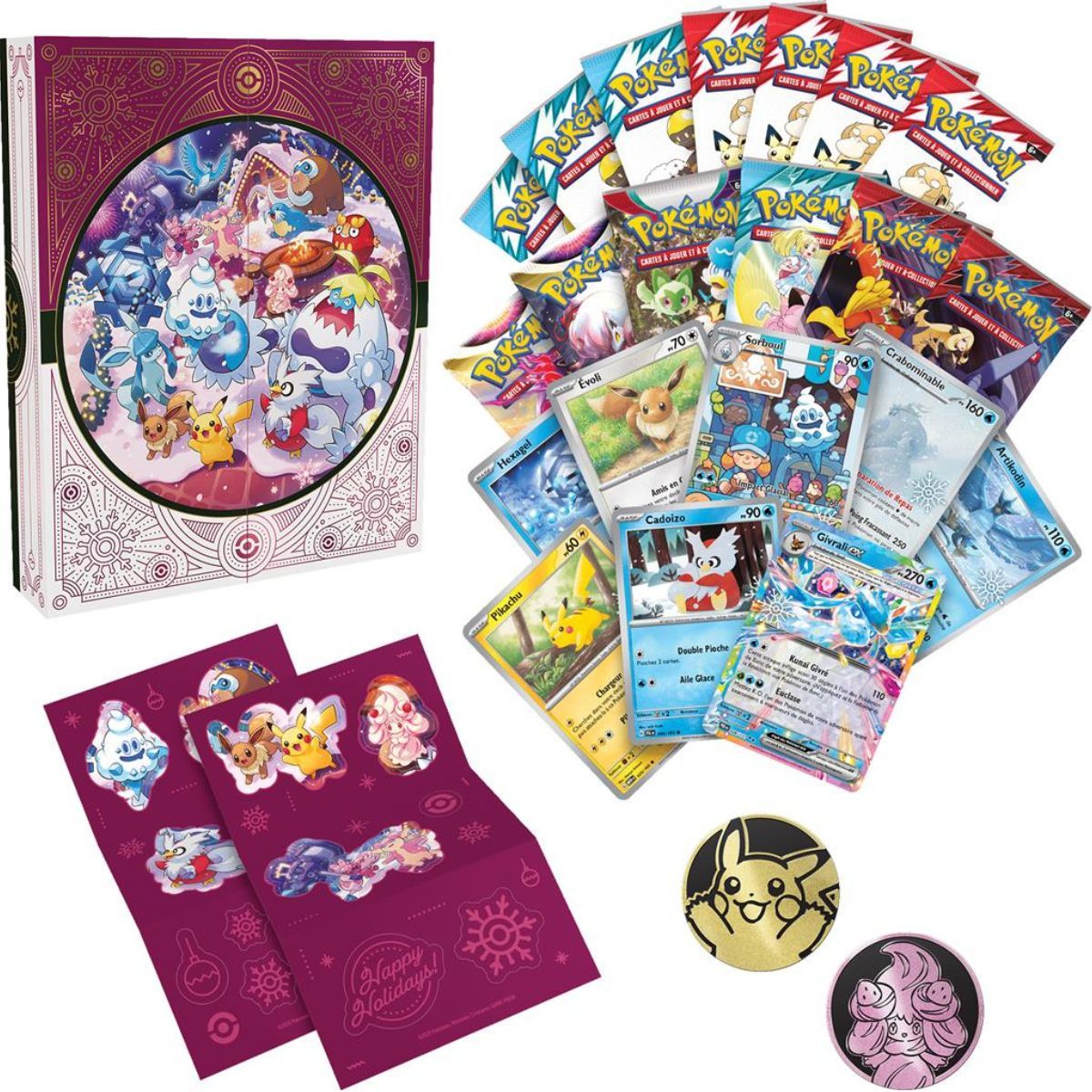 Box-Set – Feiertagskalender 2025 (Advent) – Pokémon – FR