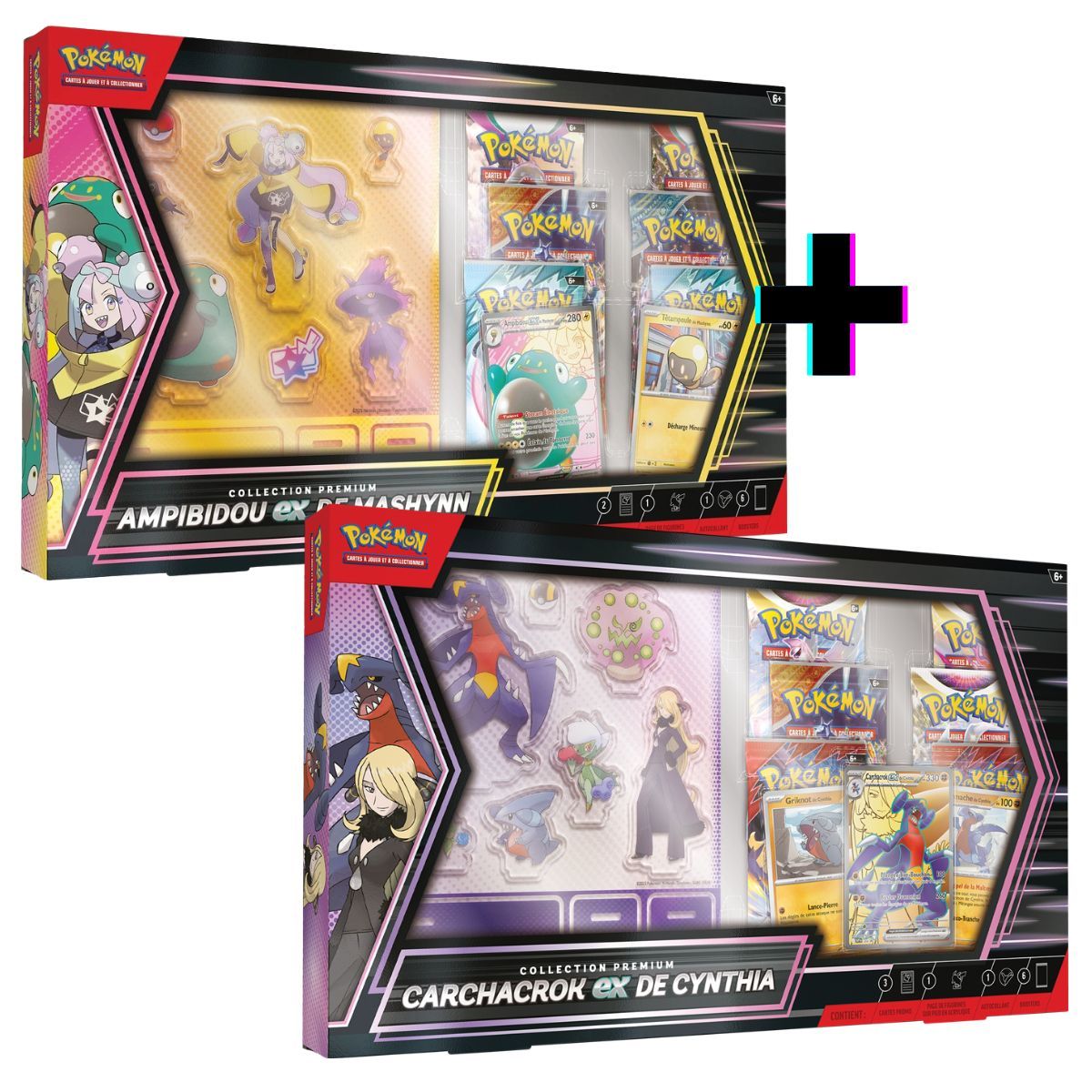 Item Premium-Kollektionsbox – Garchacrok & Ampibidou-Pack – FR – Pokémon
