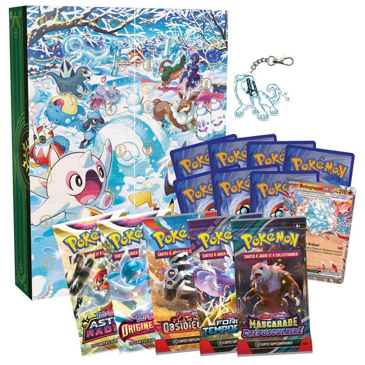 Box-Set – 6er-Set Feiertagskalender 2024 (Advent) – Pokémon – FR