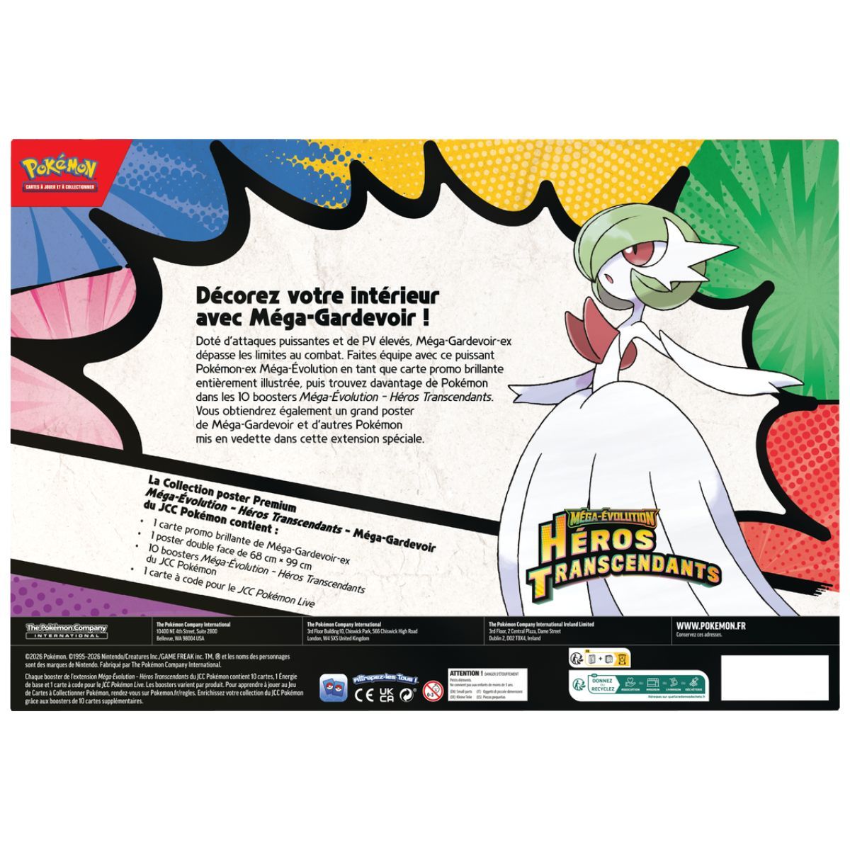 Box-Set – Mega-Gardevoir – Premium-Kollektionsposter – Transzendente Helden – FR – Pokémon [ME2.5]