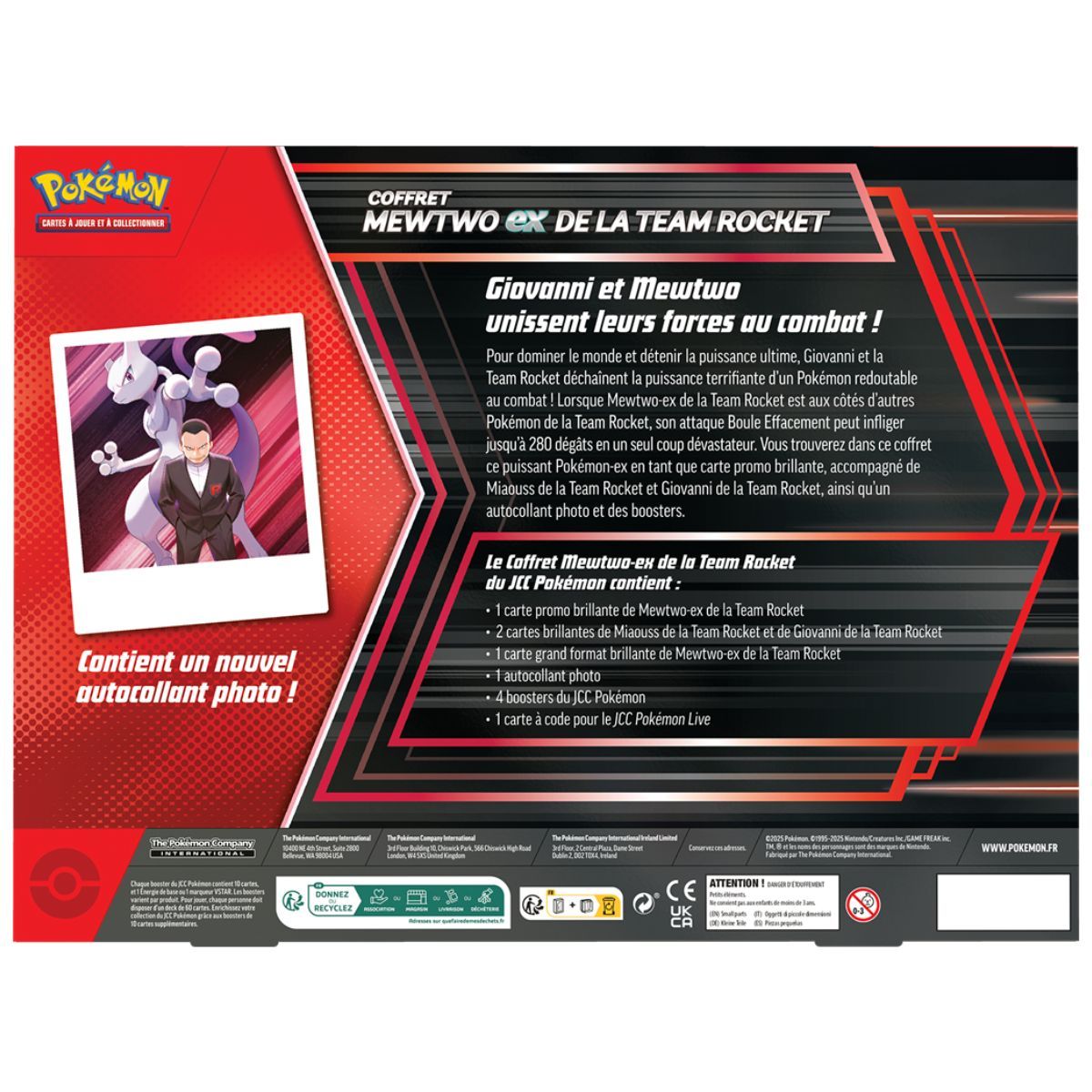 Box-Set – Mewtwo-ex Team Rocket (25. Juni) – FR – Pokémon