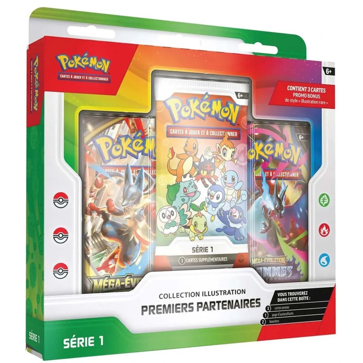 Item Box-Set – Erste Partner – Illustrationssammlung – Serie 1 – FR – Pokémon [ME01] [ME02]