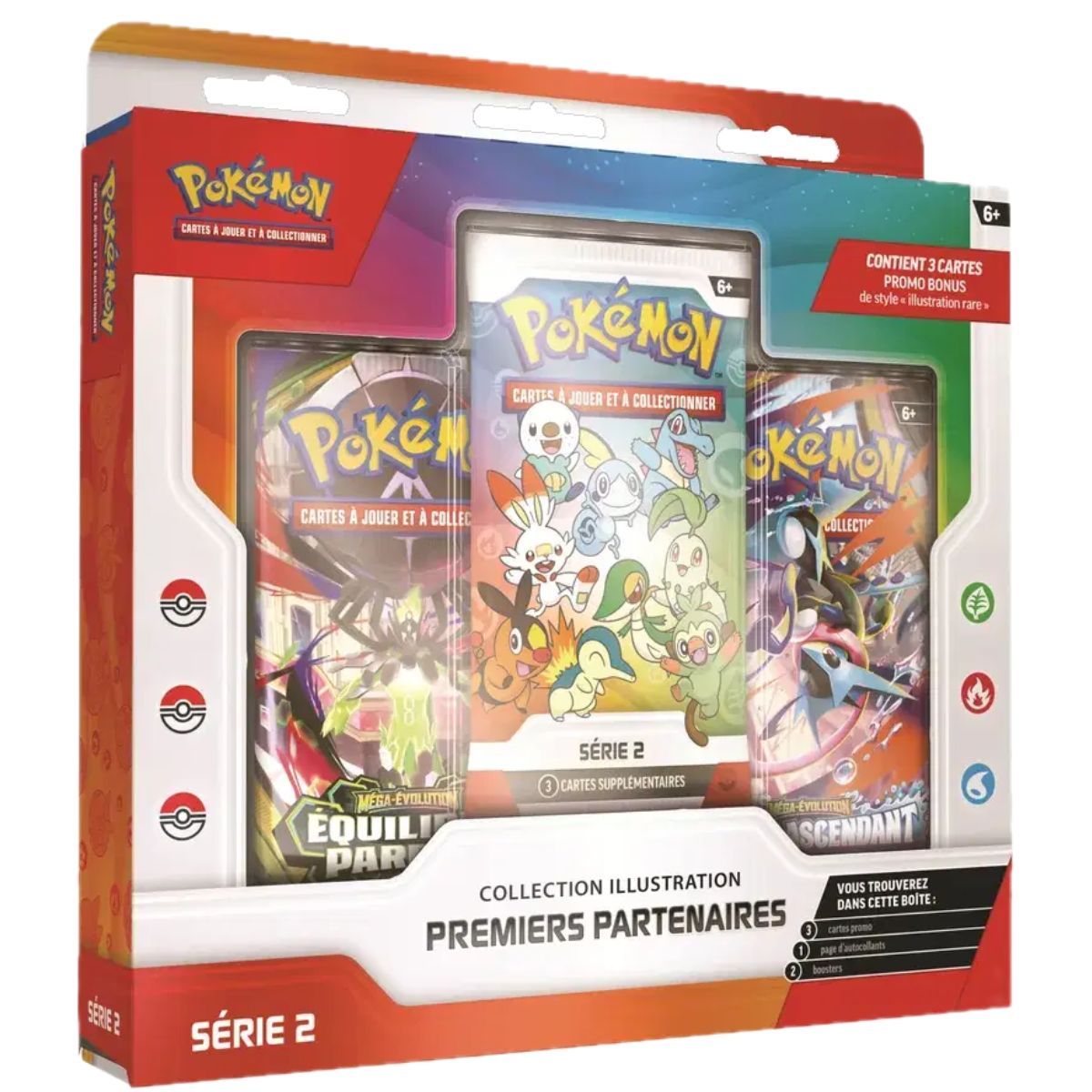 Item Box-Set – Erste Partner – Serie 2 – Illustrationssammlung – FR – Pokémon [ME03] [ME04]