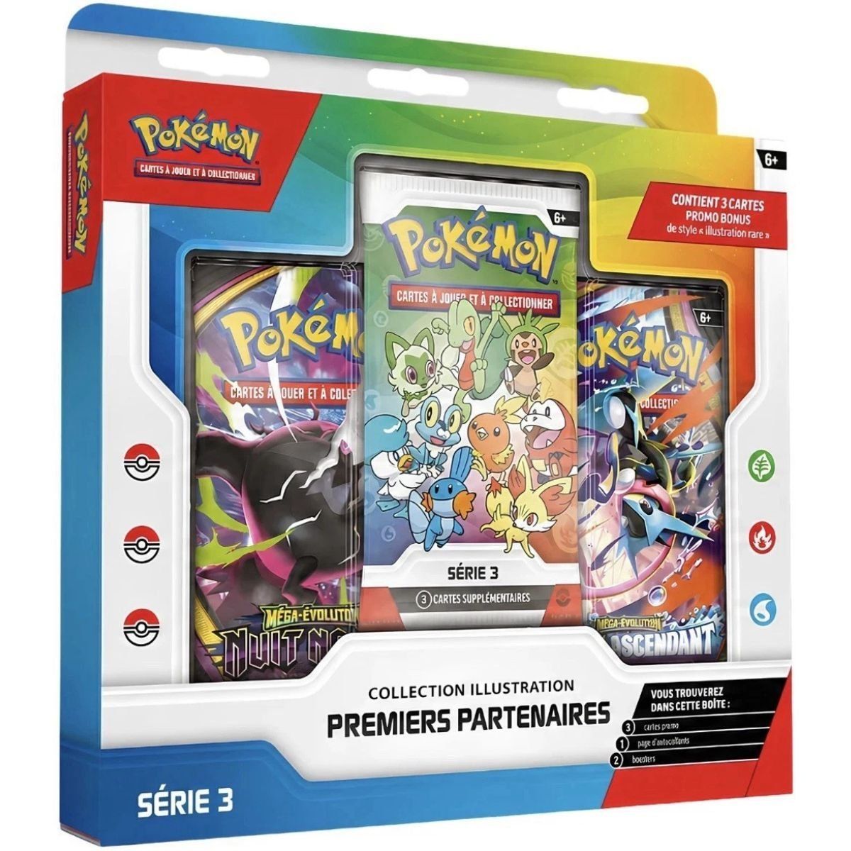 Box-Set – Erste Partner – Serie 3 – Illustrationssammlung – FR – Pokémon [ME04] [ME05]