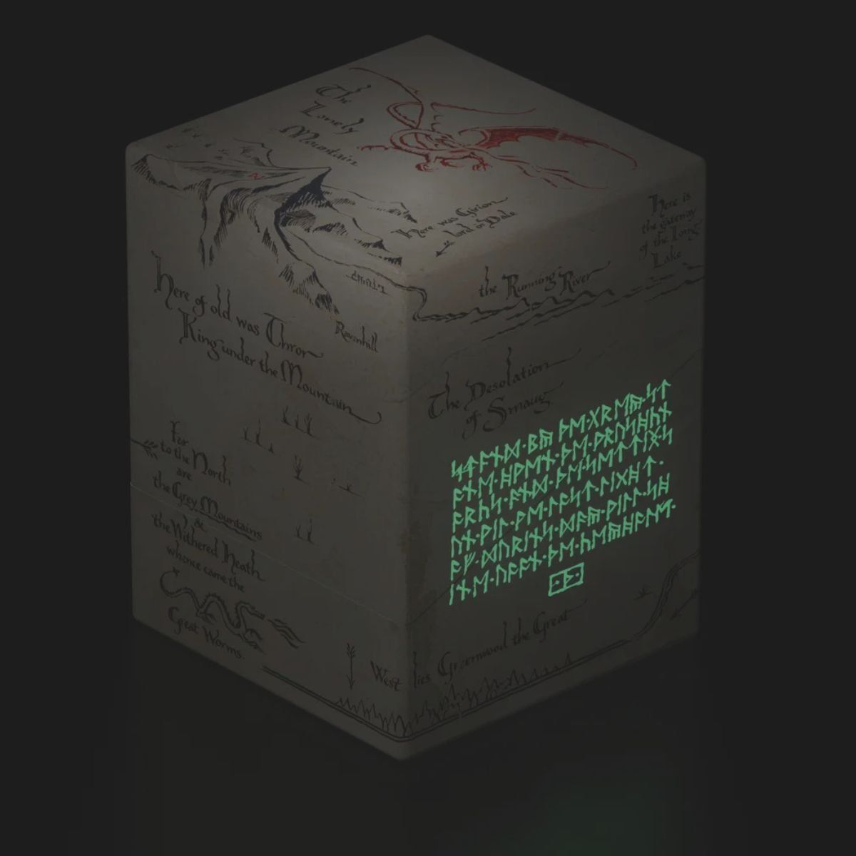 Deckbox Boulder 100+ - Ultimativer Wächter - Thrórs Karte leuchtet im Dunkeln - MTG Der Hobbit