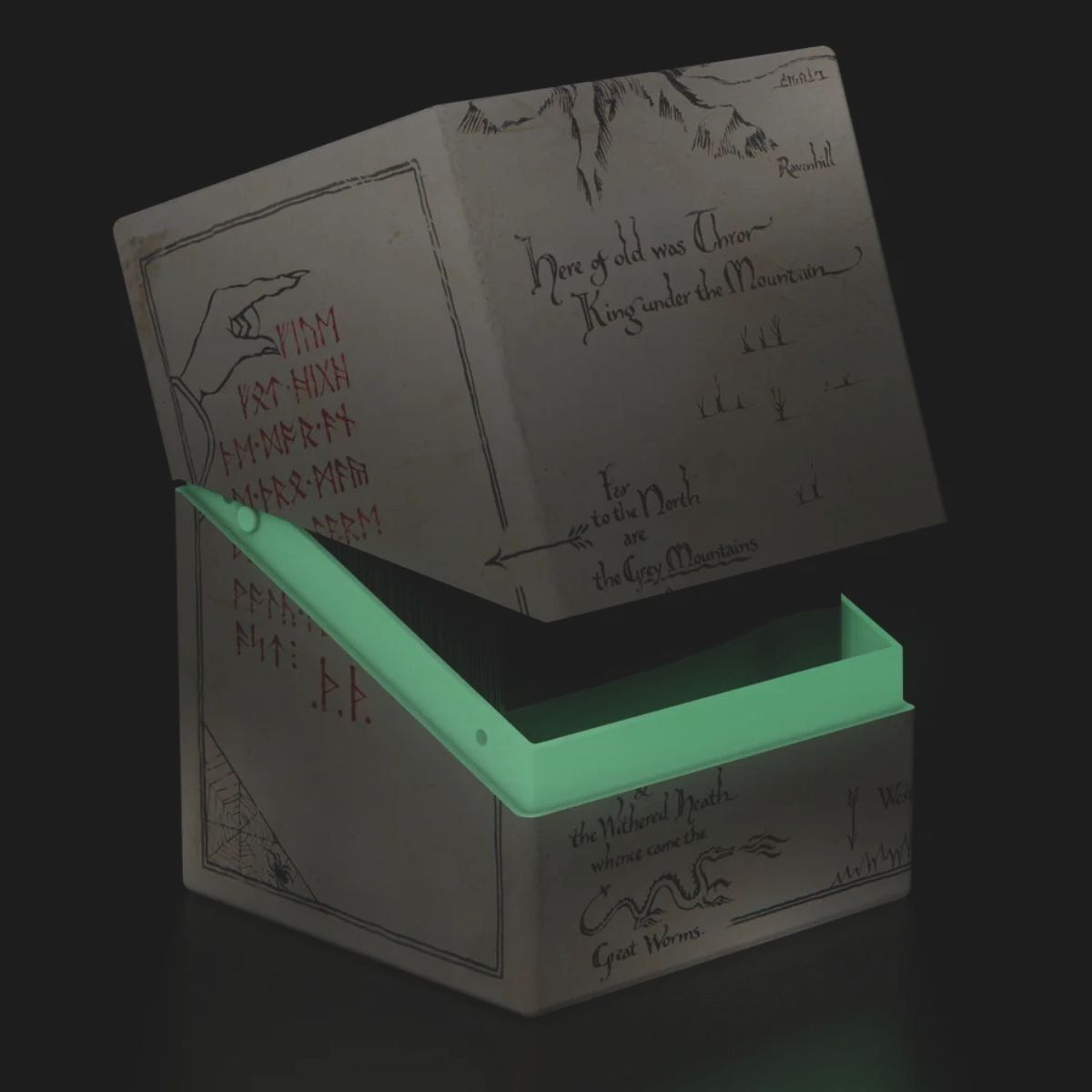 Deckbox Boulder 100+ - Ultimativer Wächter - Thrórs Karte leuchtet im Dunkeln - MTG Der Hobbit