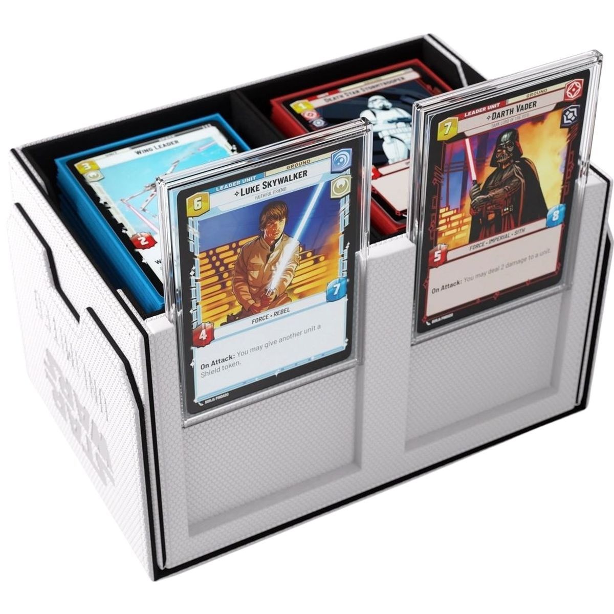 Deck Box – Gamegenic – Star Wars Unlimited – Double Deck Pod Weiß/Schwarz