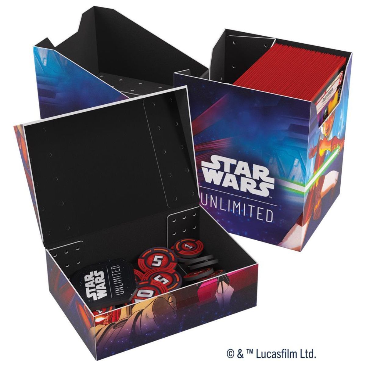 Deck Box – Gamegenic – Star Wars Unlimited – Soft Crate: Ahsoka/Grievous