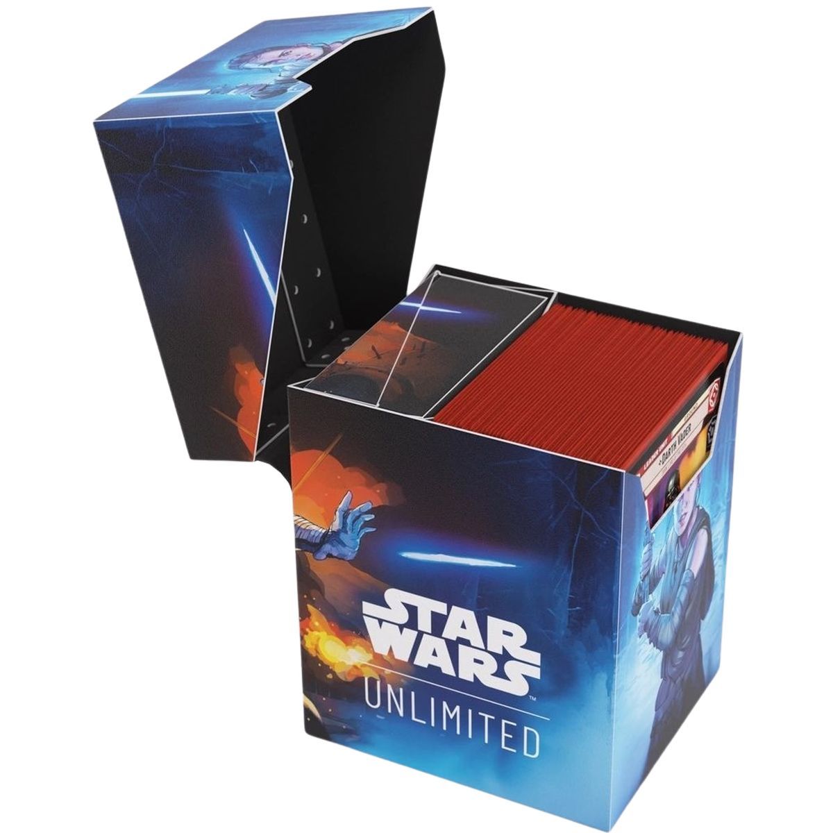 Deckbox – Gamegenic – Star Wars Unlimited – weiche Kiste: Rey/Kylo Ren