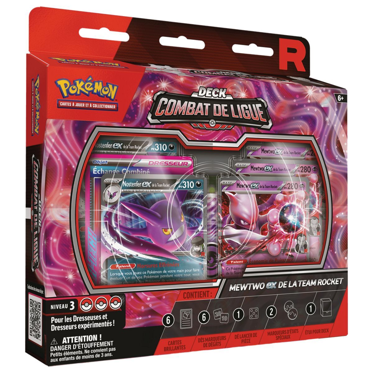 Item Liga-Kampfdeck – Team Rockets Mewtu-EX – Pokémon – FR