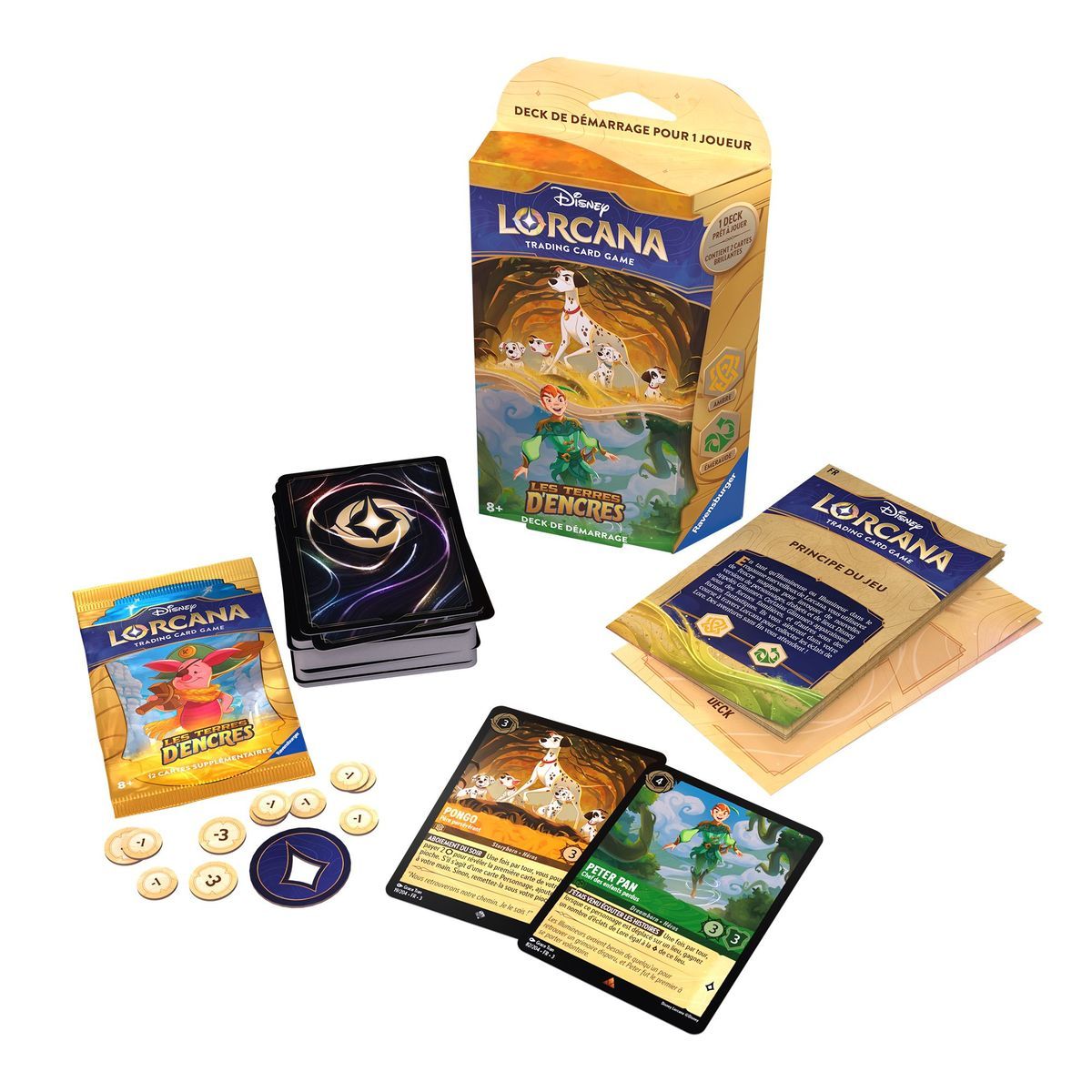 Starter Deck - Peter Pan/Pongo - FR - Les Terres D'encres - 1. Druck - Disney Lorcana