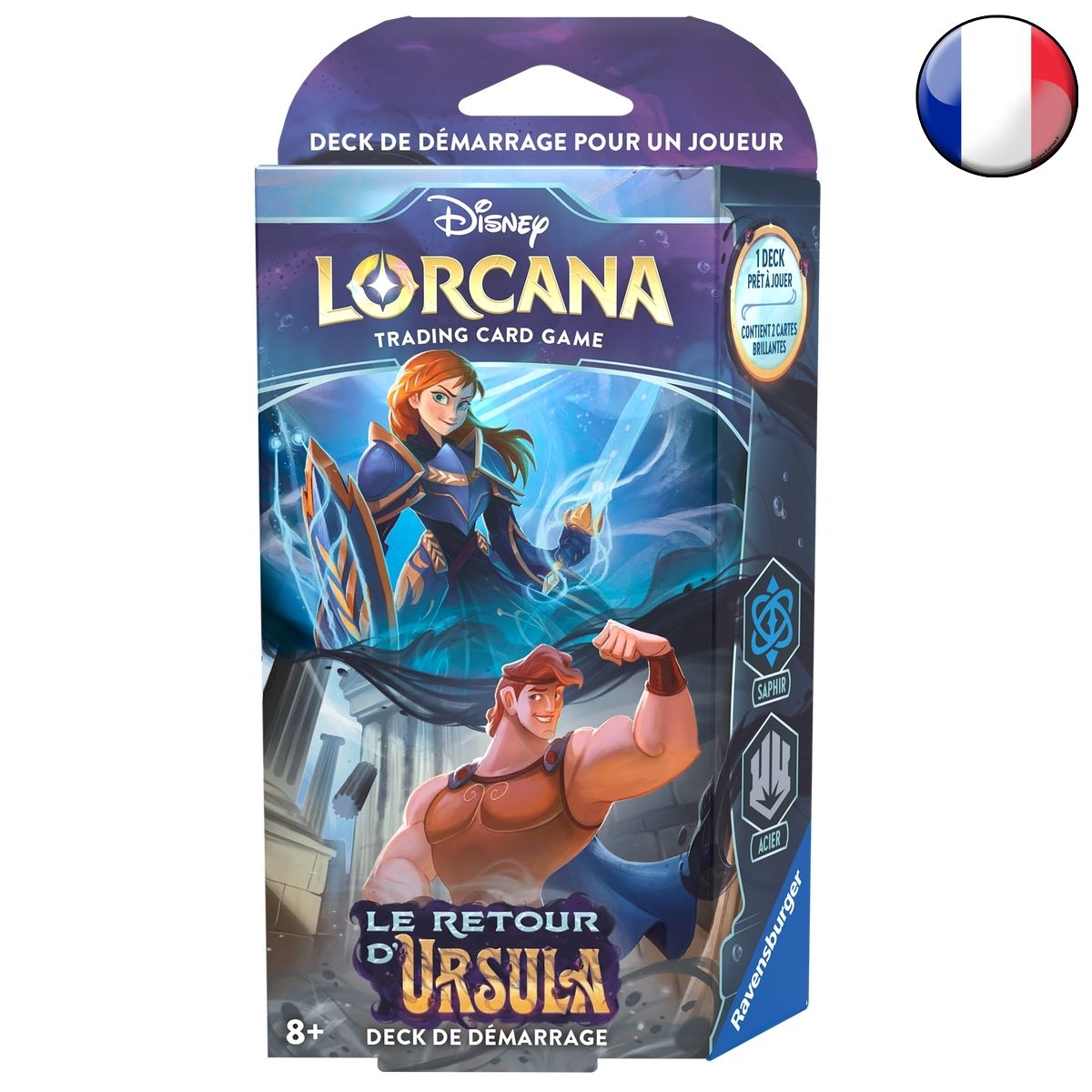 Starter-Deck – Saphir / Stahl – FR – Ursula Returns – 1. Druck – Disney Lorcana