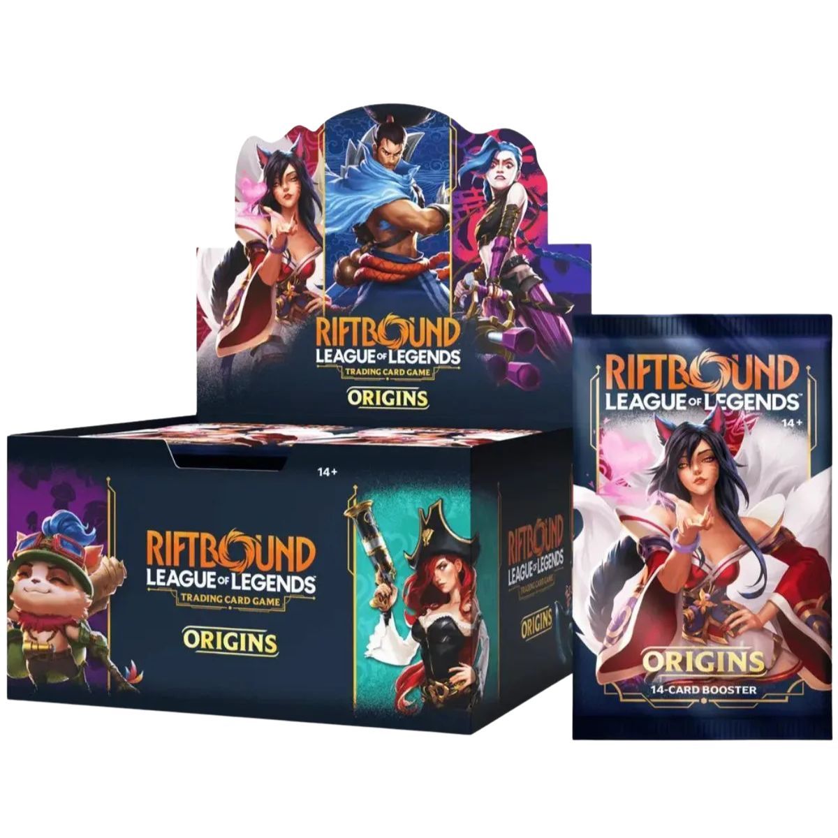 Item Display-Set 1 Origins – Box mit 24 Boostern – EN – Riftbound: LoL TCG