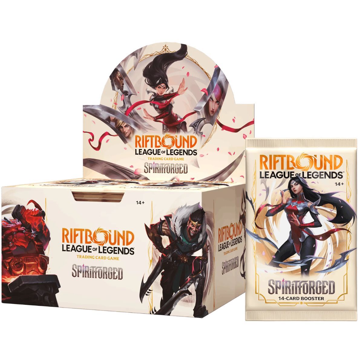 Item Display-Set 2 Spiritforged – Box mit 24 Boostern – EN – Riftbound: LoL TCG