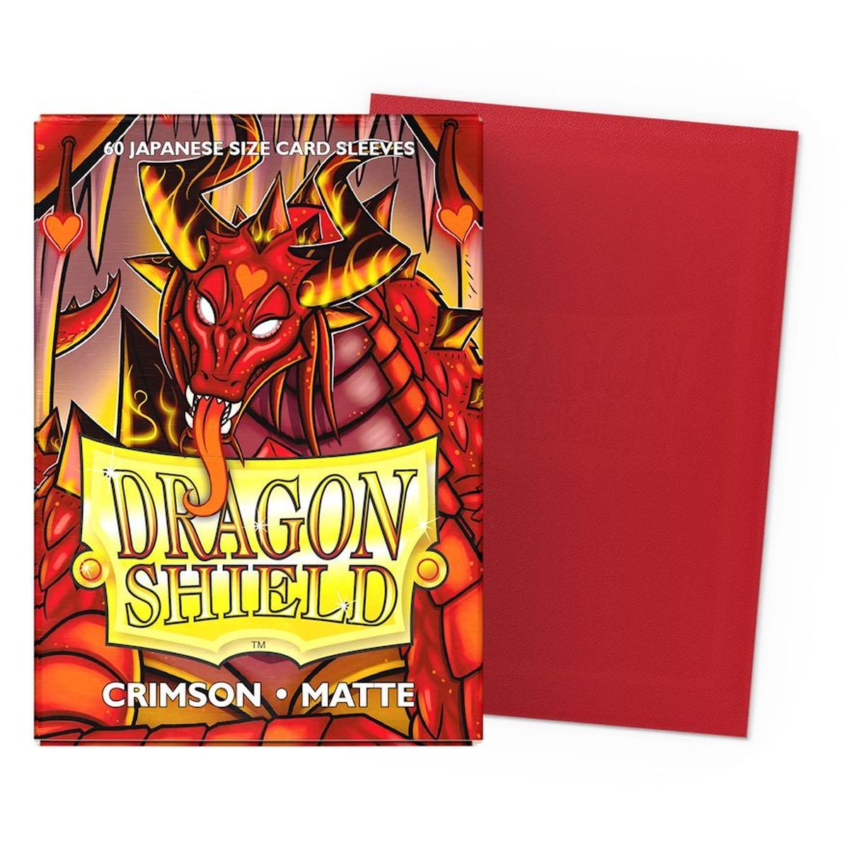 Item Dragon Shield – 60 Kartenhüllen – Hüllen – Mini: Crimson Matte