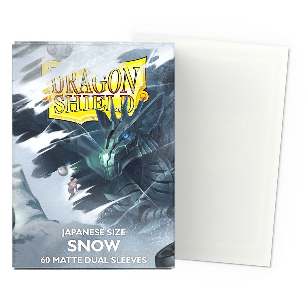 Dragon Shield – 60 Kartenhüllen – Hüllen – Mini Dual Matte – Schnee