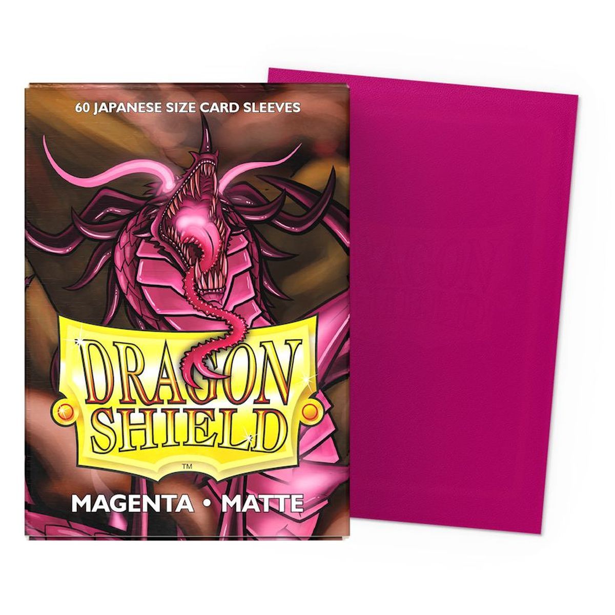 Dragon Shield – 60 Kartenhüllen – Hüllen – Mini Magenta Matt