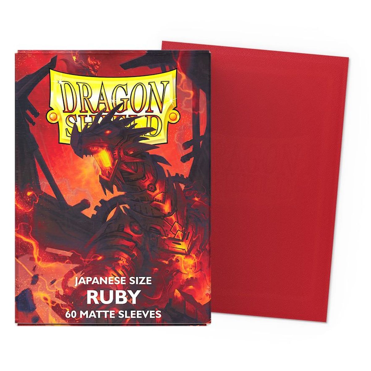 Dragon Shield – 60 Kartenhüllen – Hüllen – Mini Matte – Rubin