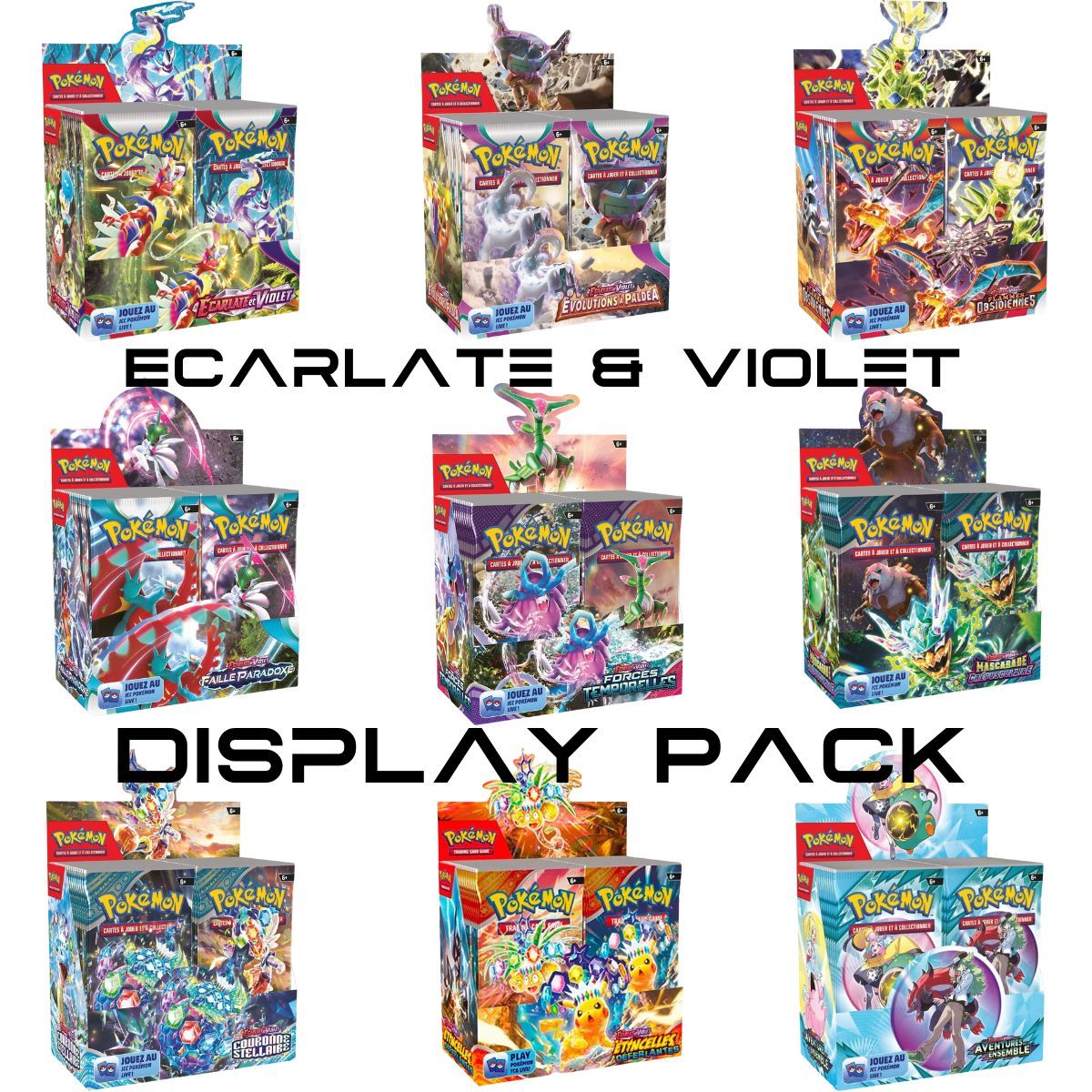 Scharlachrotes und violettes Display-Pack - Booster-Boxen - FR - Pokémon