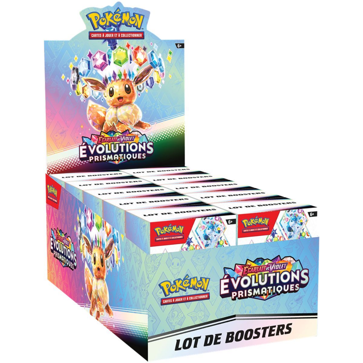 Prismatic Evolutions – Anzeige von 10 Paketen – Pokémon – FR – [SV8.5][EV8.5]