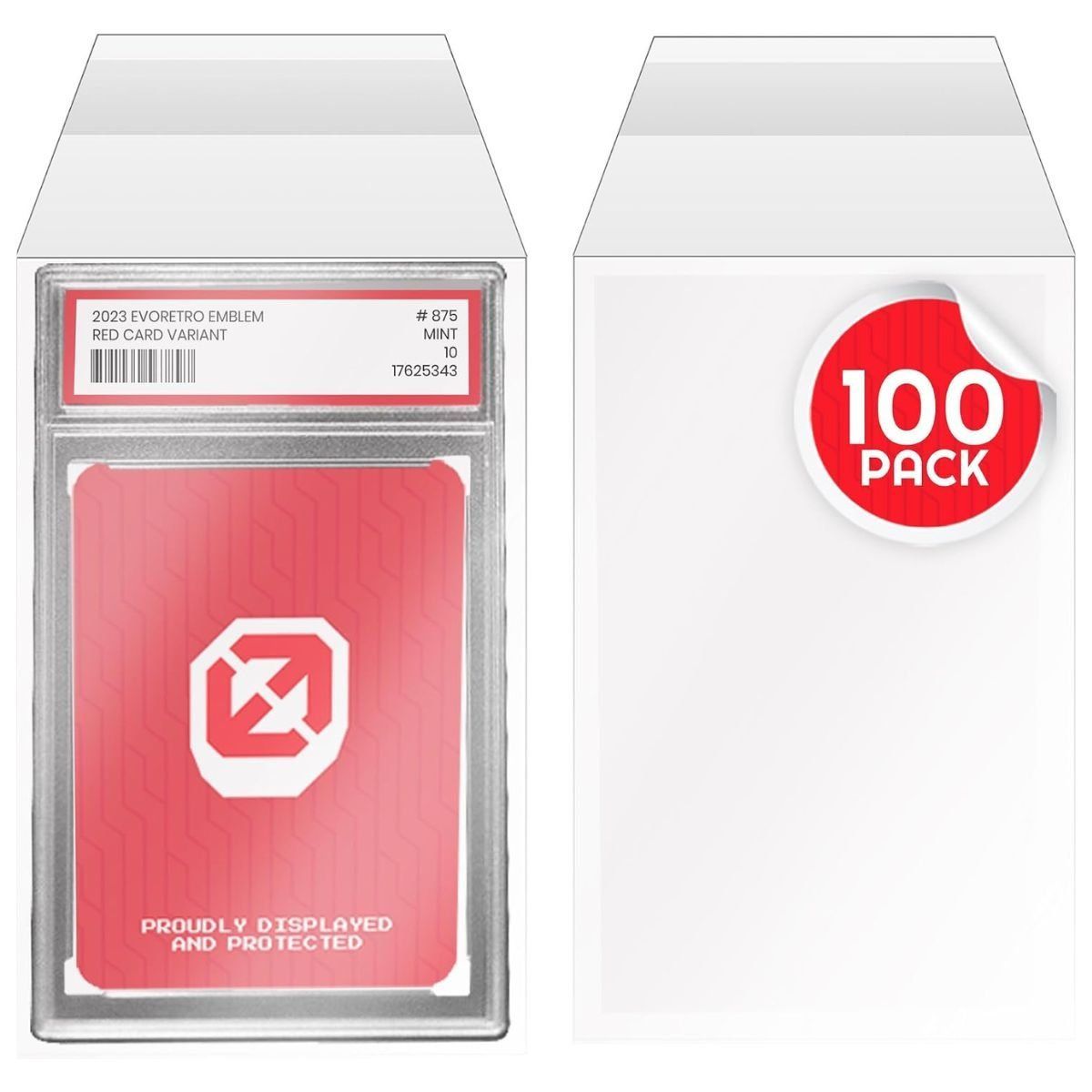 Evoretro – 100 Schutzhüllen – PSA-bewertete Karten