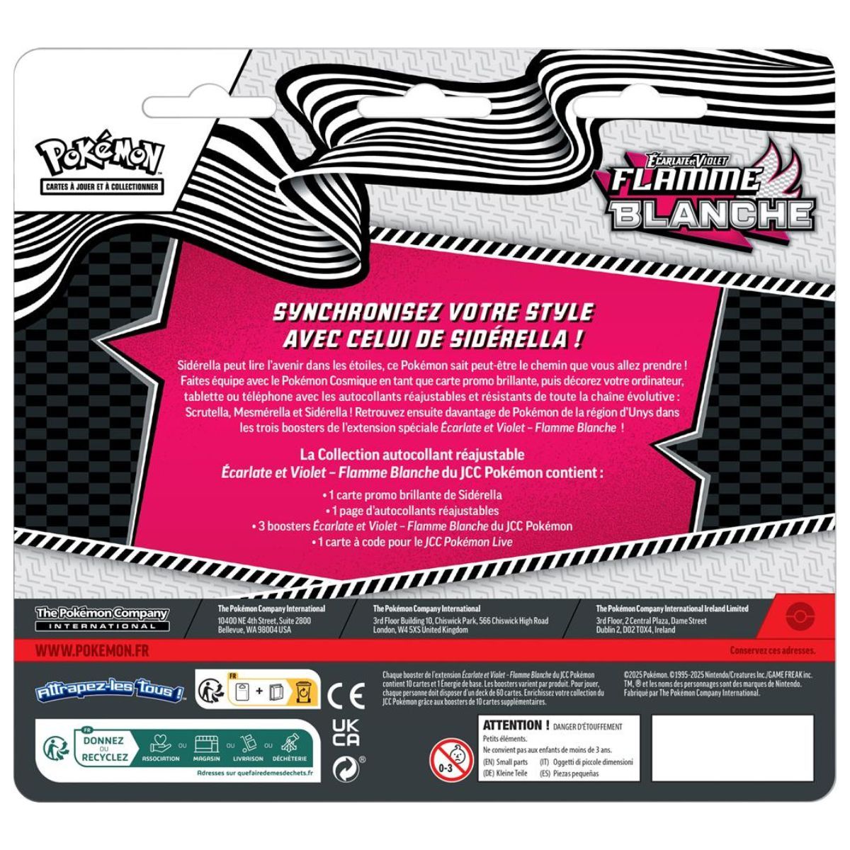 Weiße Flamme - Sticker-Kollektion Tech Stickers Box - Pokémon - FR - [SV10.5][EV10.5]