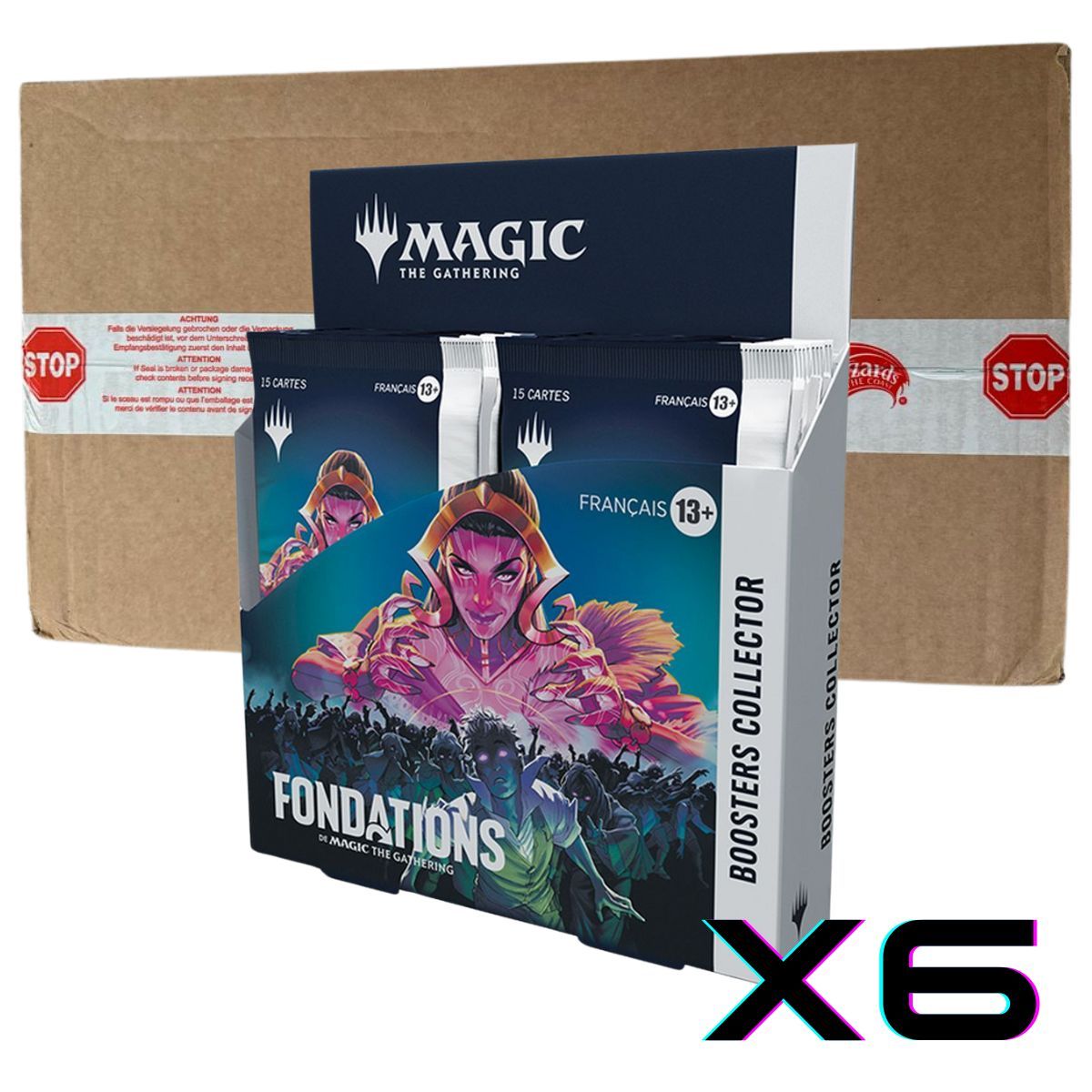 FND Foundations – Karton mit 6 Sammler-Boosterboxen – Magic the Gathering