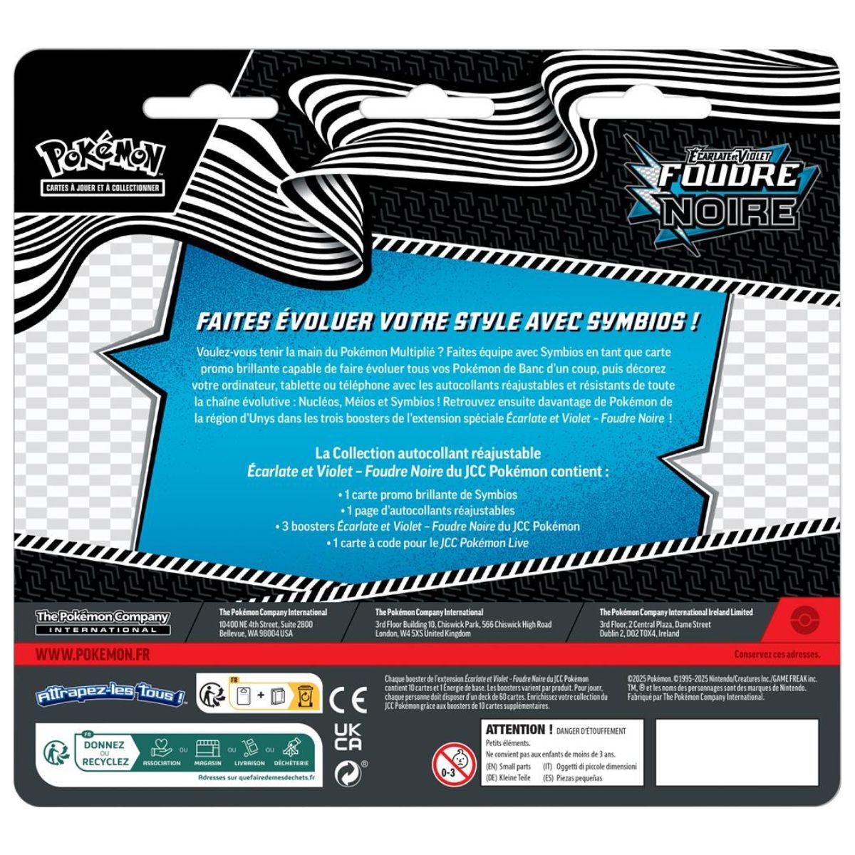 Schwarzer Blitz – Tech-Sticker-Sammelbox – Pokémon – FR – [SV10.5][EV10.5]