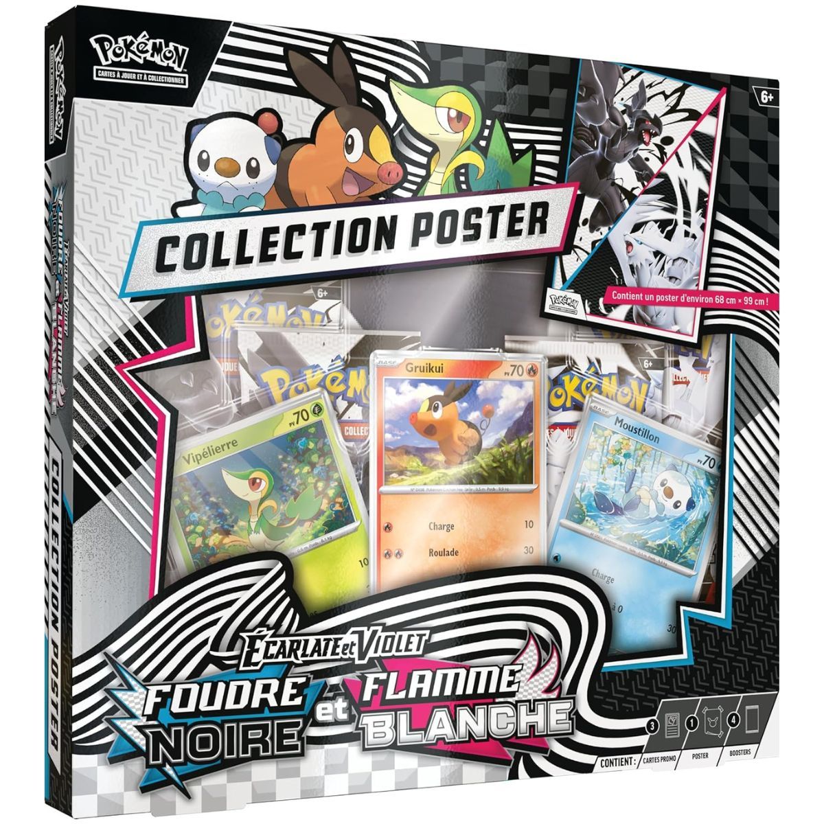 Item Schwarzer Blitz & Weiße Flamme - Poster-Sammelbox - Pokémon - FR - [SV10.5][EV10.5]