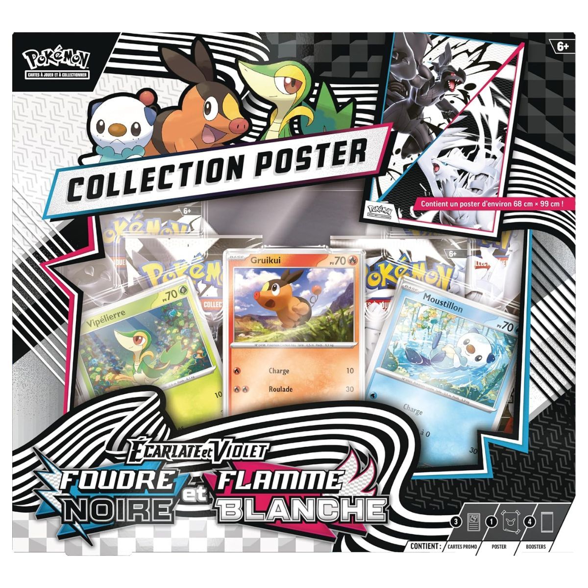 Schwarzer Blitz & Weiße Flamme - Poster-Sammelbox - Pokémon - FR - [SV10.5][EV10.5]