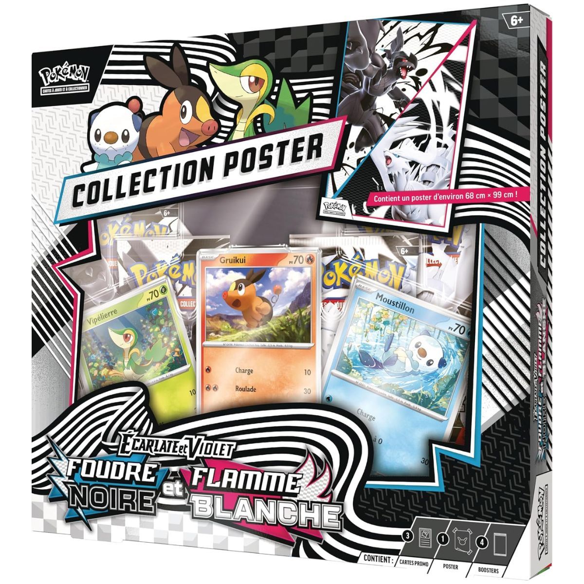 Schwarzer Blitz & Weiße Flamme - Poster-Sammelbox - Pokémon - FR - [SV10.5][EV10.5]
