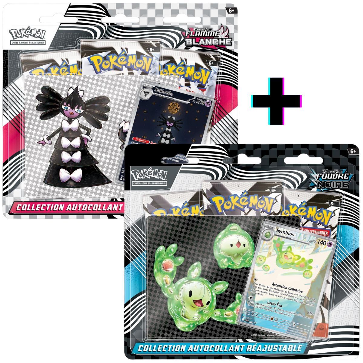 Item Schwarzer Blitz & Weiße Flamme – Tech Stickers Box Sticker Collection – Pokémon – FR – [SV10.5][EV10.5]