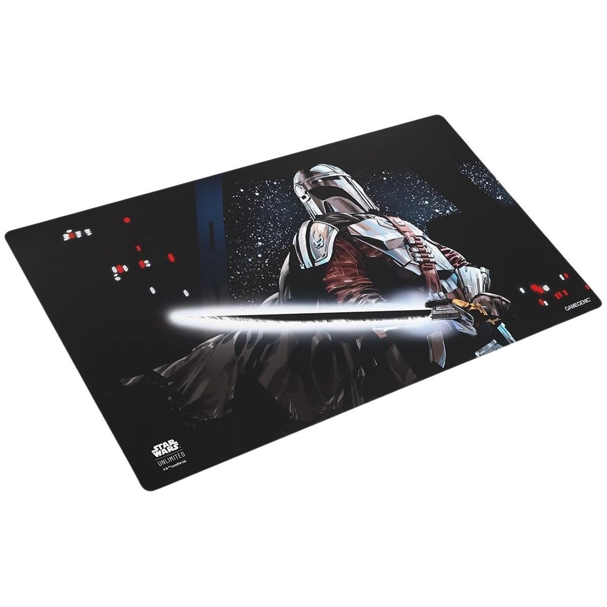 Gamegenic – Spielmatte – Star Wars Unlimited – Mandalorian Black Sabre Spielmatte