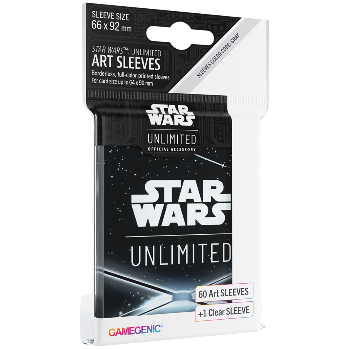 Gamegenic - Card Protectors - Sleeves - Star Wars Unlimited - Card Back Black